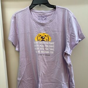 NWOT Life Is Good Women's Heather Gray T-Shirt XXL